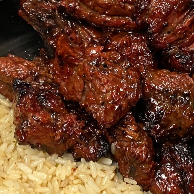 Steak Tip Plate.